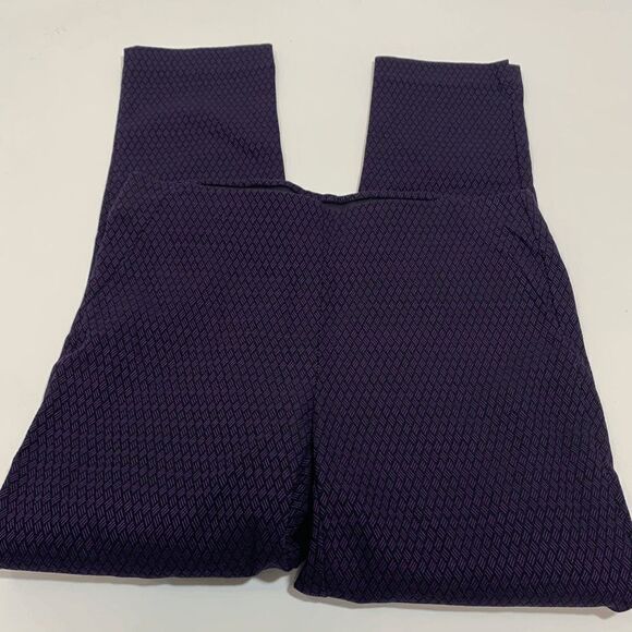 Chico's Womens Pants Ankle Stretchable Abstract Blue Size 29 - Picture 1 of 6